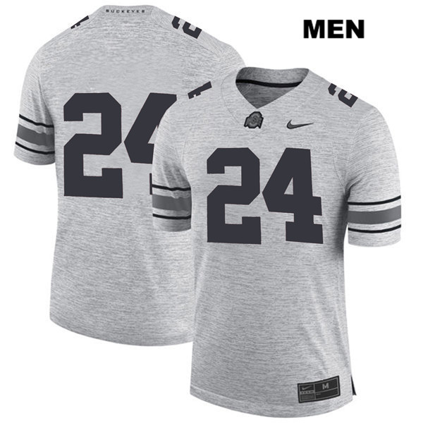 Ohio State Buckeyes Men's Sam Wiglusz #24 Gray Authentic Nike No Name College NCAA Stitched Football Jersey ZM19K75JR